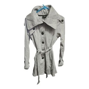 IZ Byer woman's Gray  peacoat size M